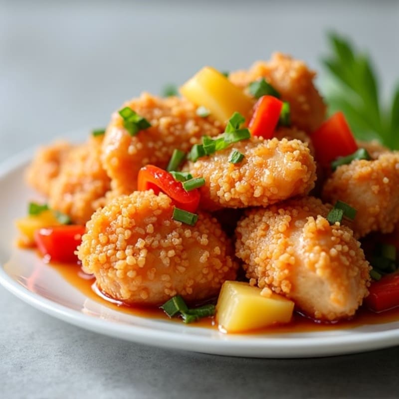 Crispy Baked Sweet and Sour Chicken