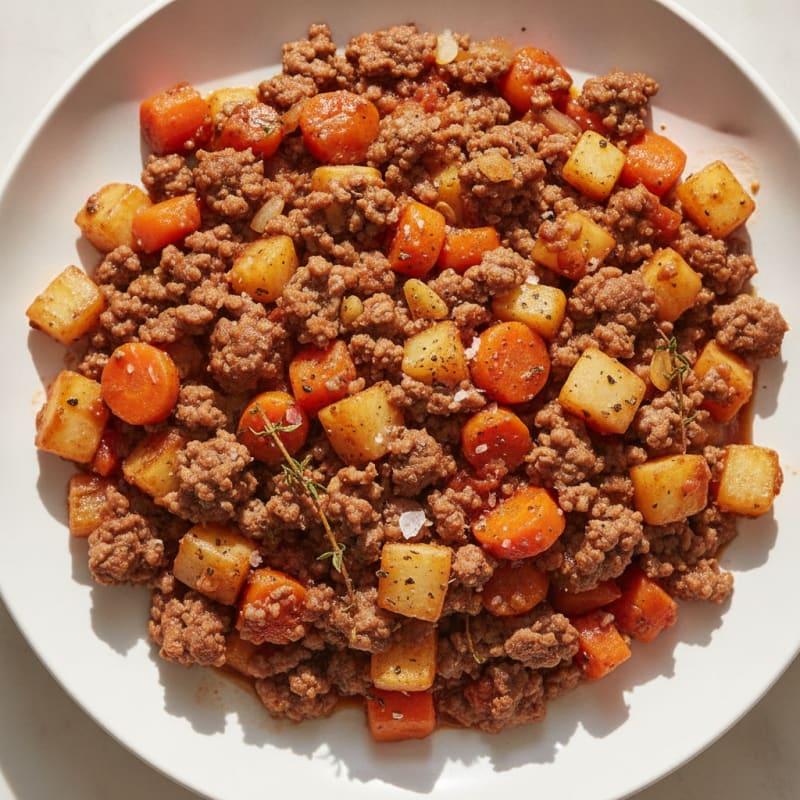 Savory Beef Mince with Root Vegetables