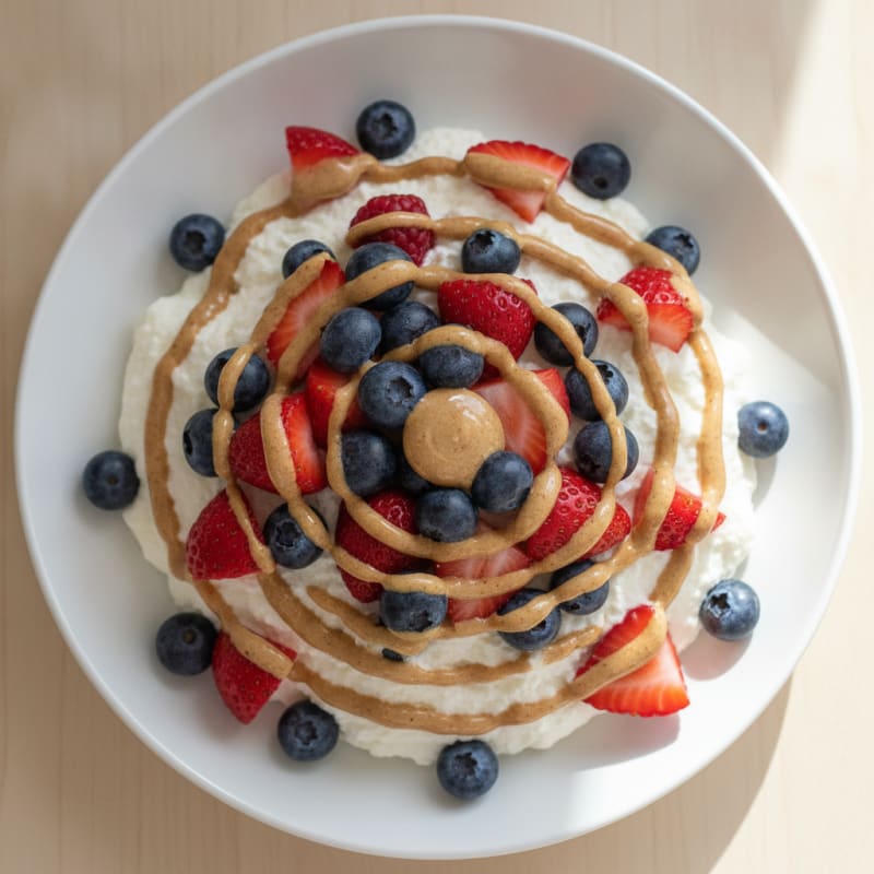 Greek Yogurt Protein Mousse with Berries