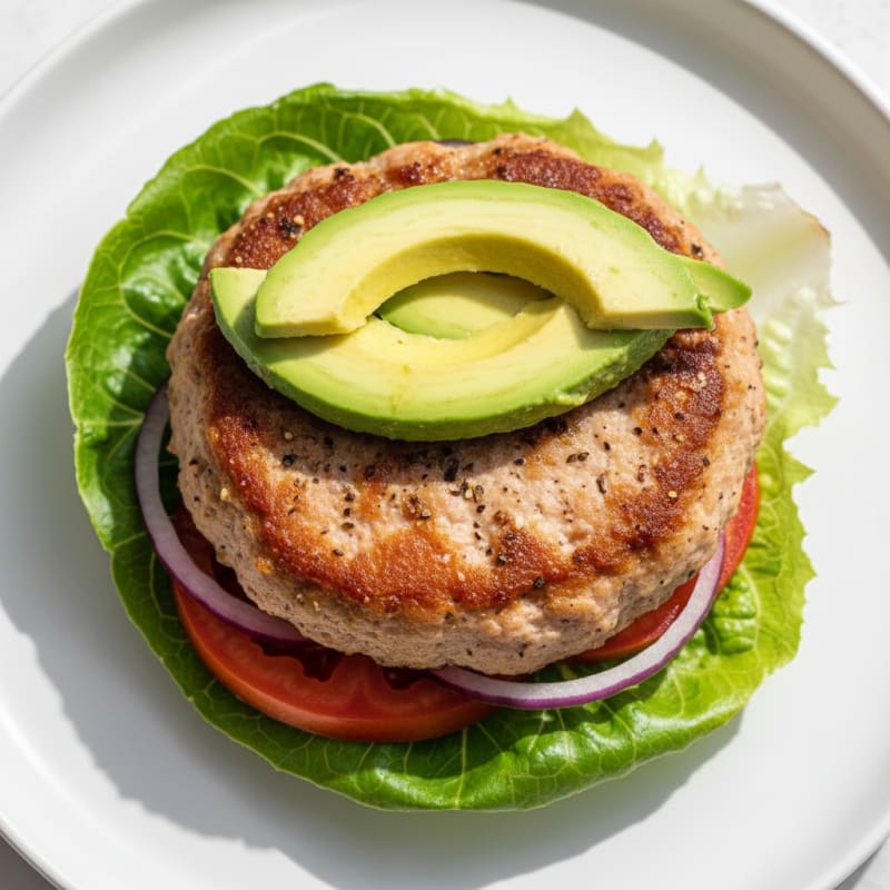 Lean Turkey Burger with Avocado