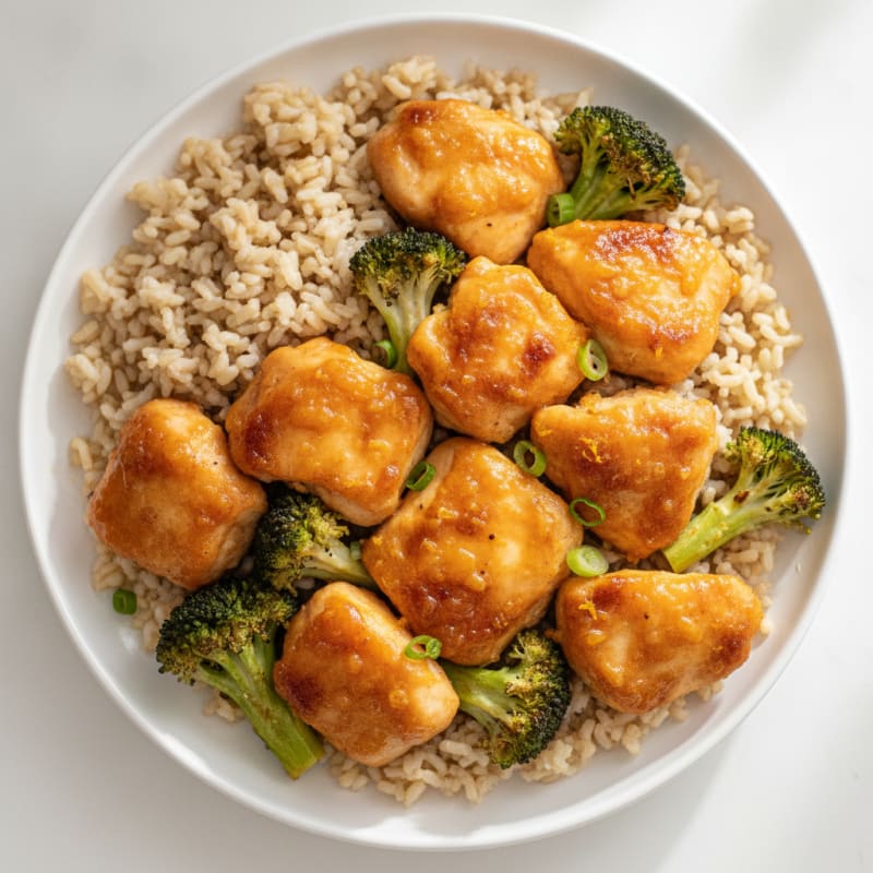 Baked Orange Chicken with Broccoli