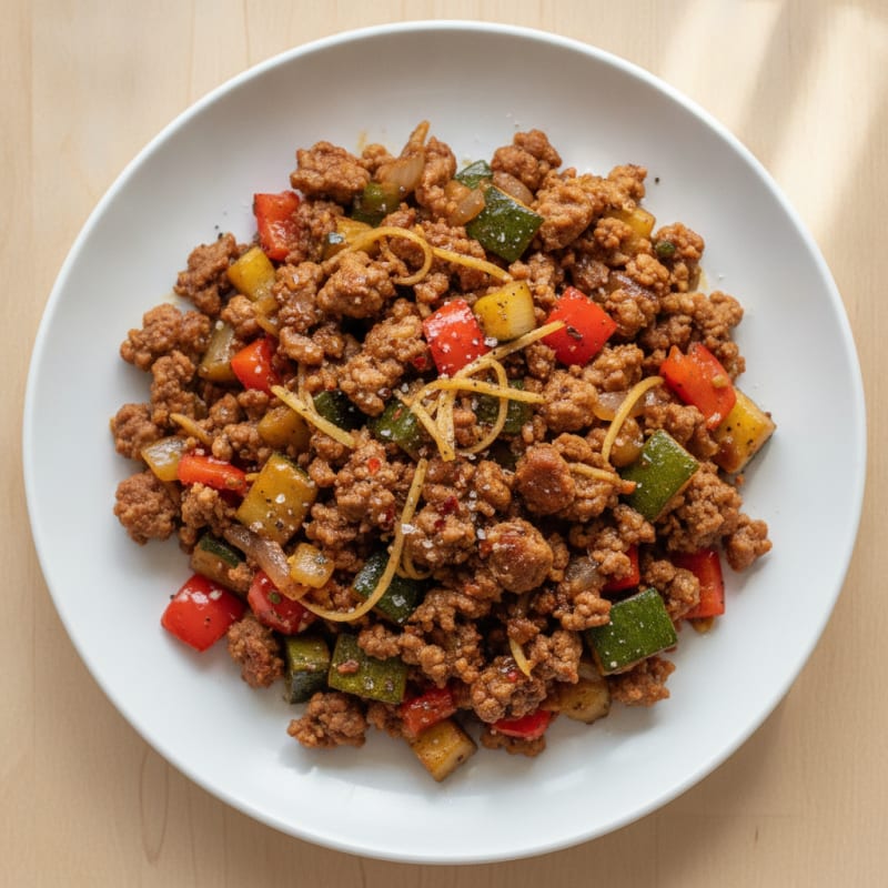 Savory Ground Turkey Skillet