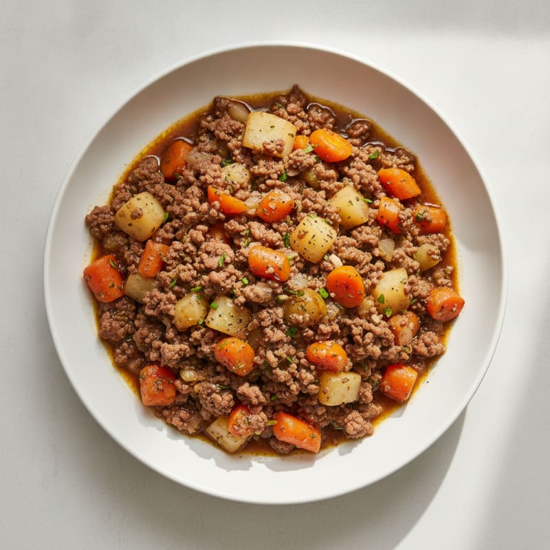 Savory Beef Mince with Root Vegetables