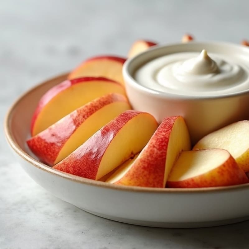Crisp Apple Slices with Creamy Almond Butter