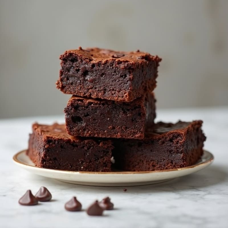Fudgy Black Bean Brownies with Dark Chocolate