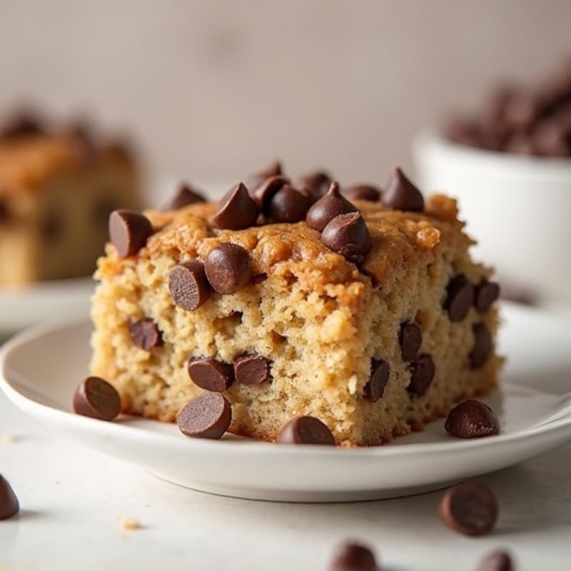 Soft-Baked Chocolate Chip Protein Cake