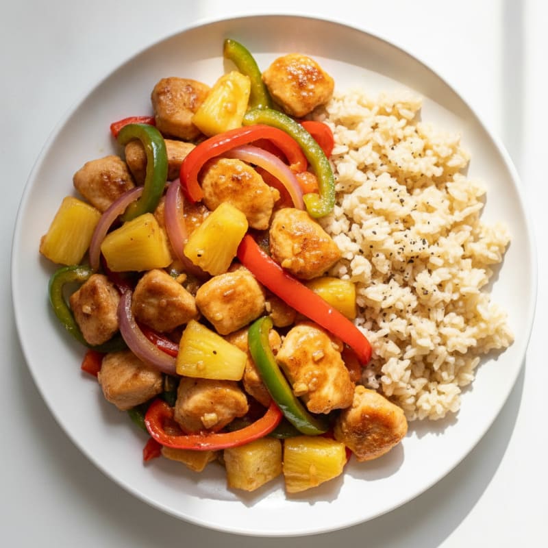 Clean Sweet and Sour Chicken with Pineapple