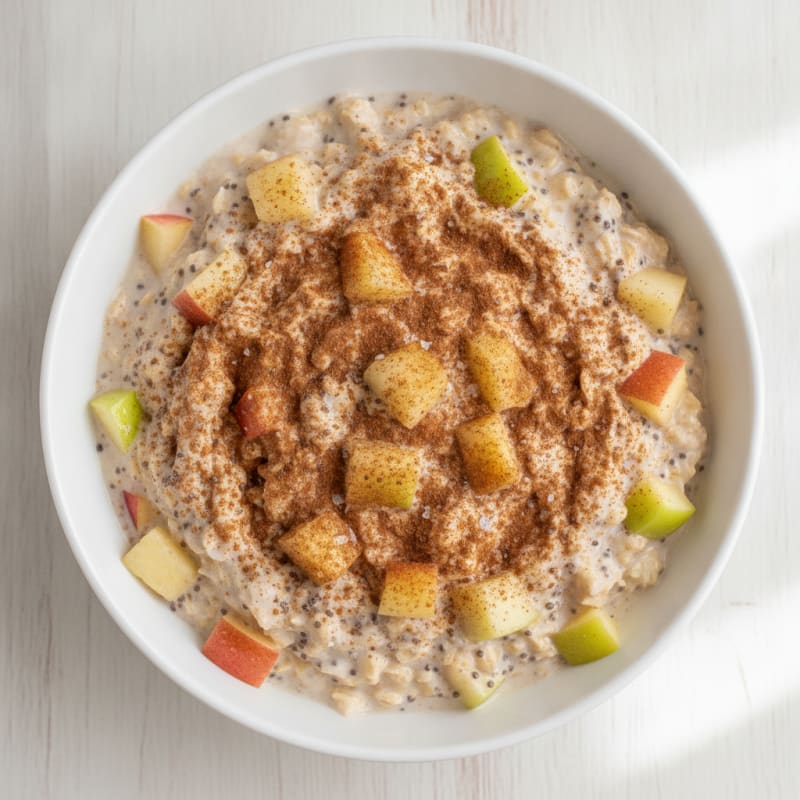 Apple Cinnamon Overnight Oats