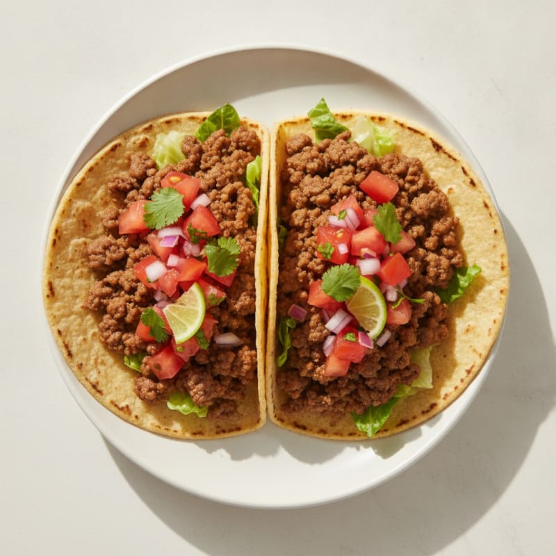 Savory Ground Beef Tacos with Fresh Salsa