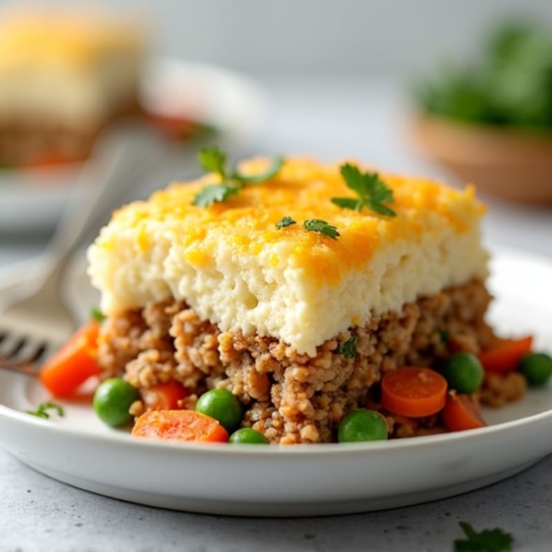 Cauliflower-Topped Turkey Shepherd's Pie
