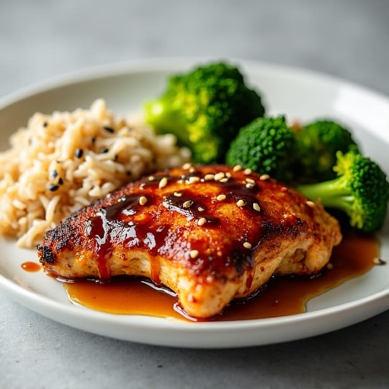 Sheet Pan Crispy Teriyaki Chicken with Roasted Broccoli
