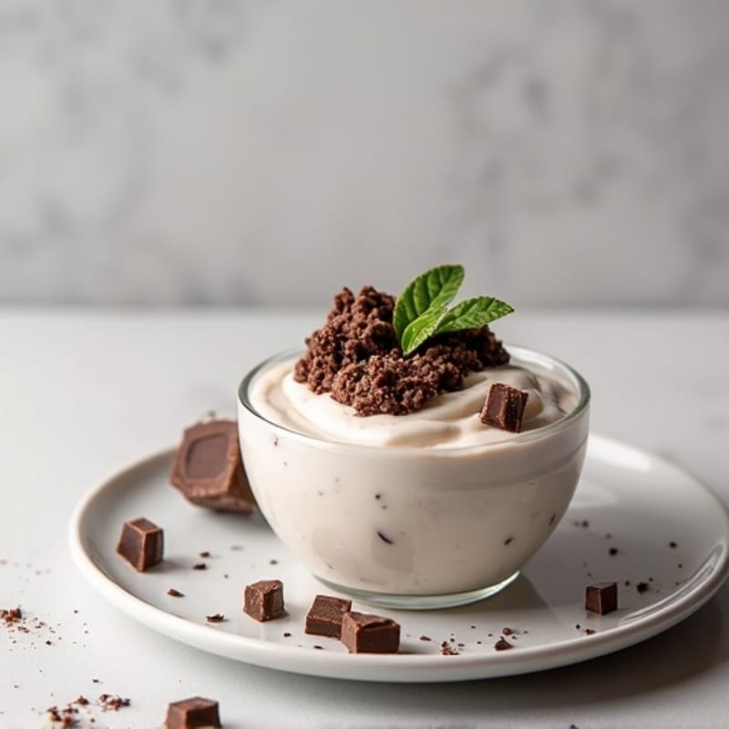 Silky Greek Yogurt Protein Mousse with Dark Chocolate
