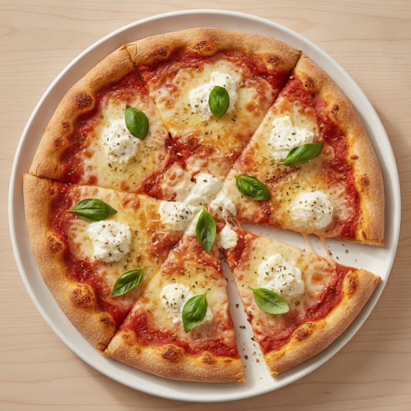 Classic Three-Cheese Pizza