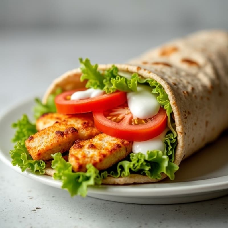 Fresh Buffalo Ranch Chicken Wrap