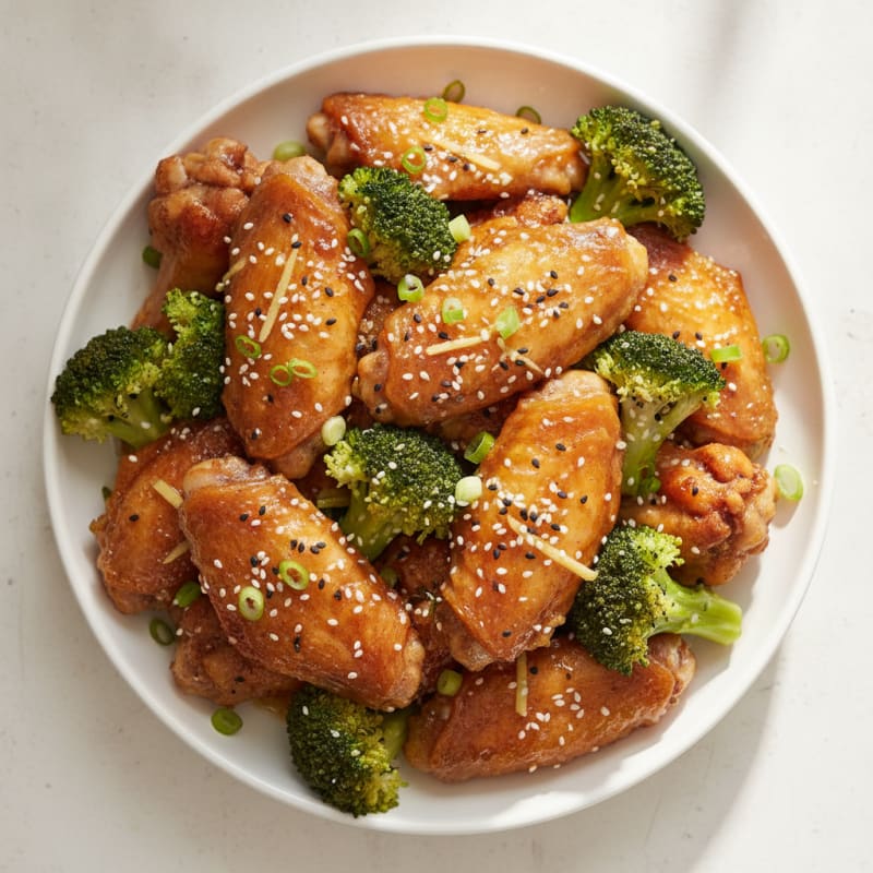 Honey Garlic Baked Chicken Wings