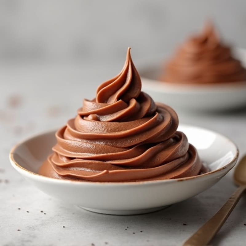 Silky Chocolate Protein Pudding with Almond Butter Swirl