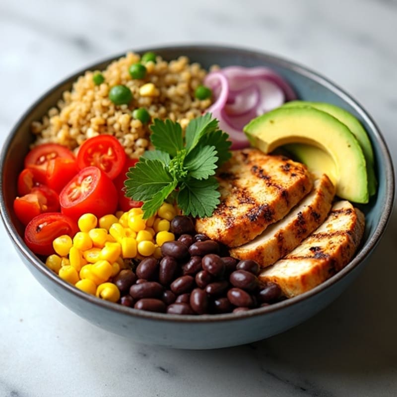 Hearty Black Bean and Veggie Burrito Bowl