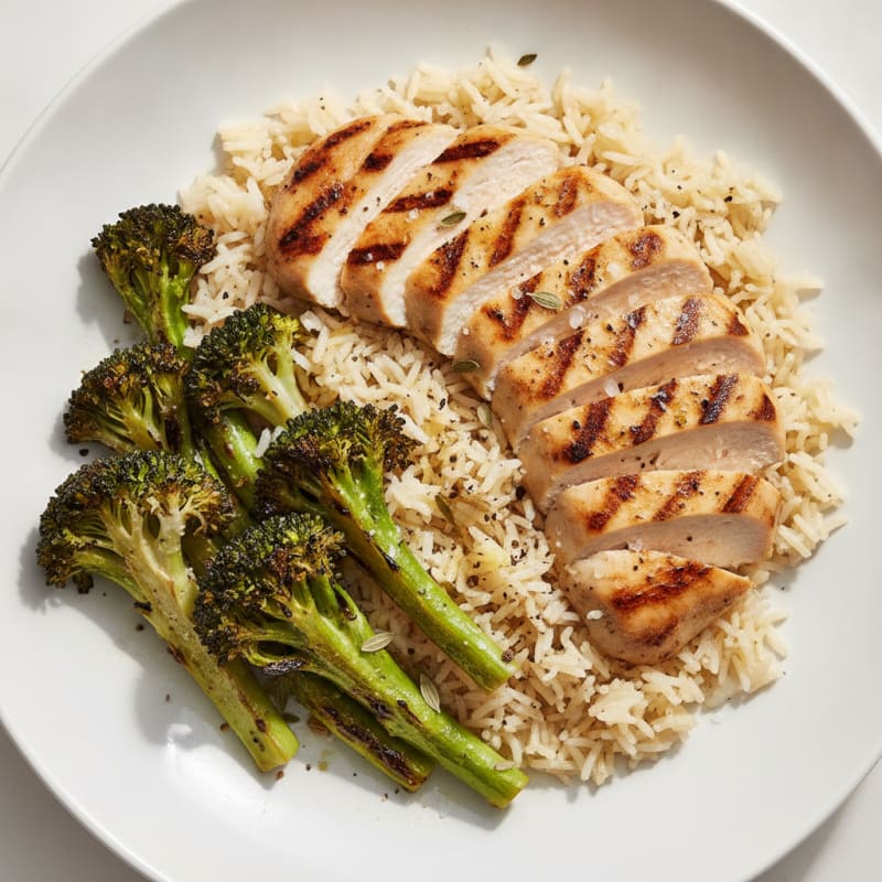 Grilled Chicken and Basmati Rice Bowl