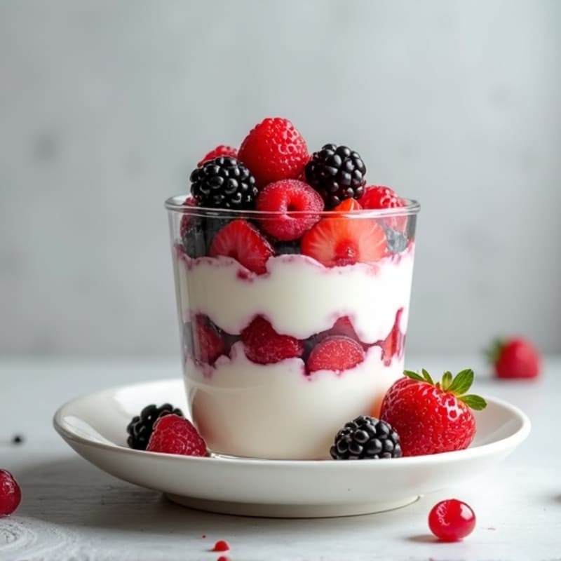 Creamy Greek Yogurt Protein Parfait with Mixed Berries