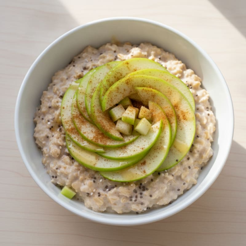 Green Apple Protein Overnight Oats