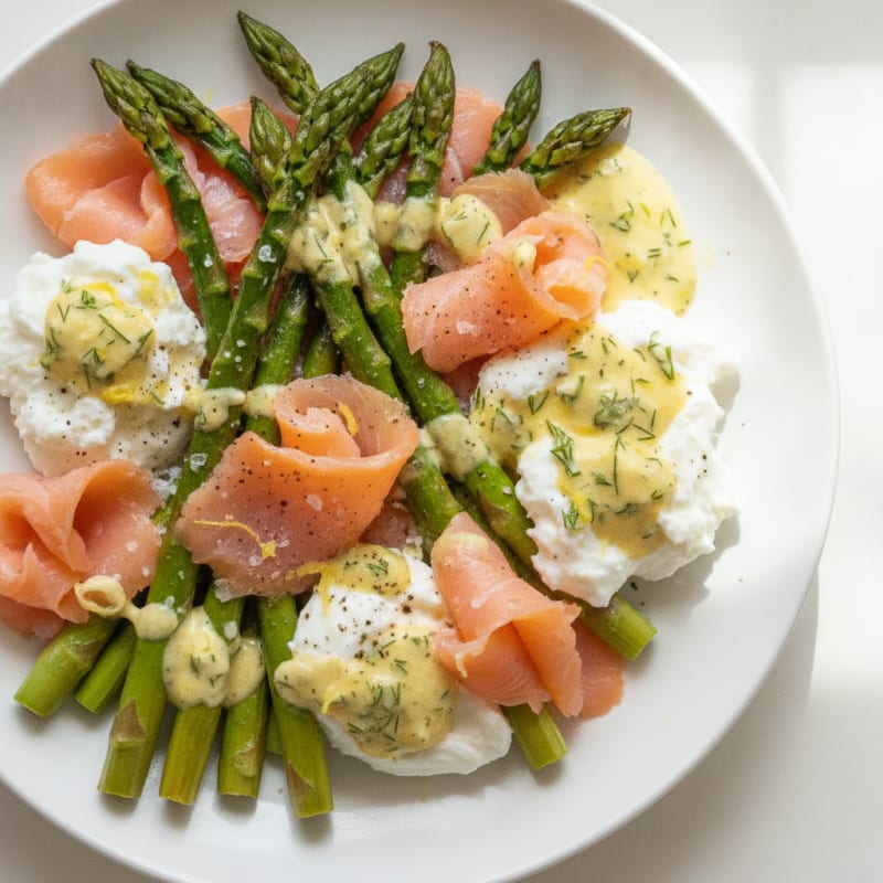 Smoked Salmon with Roasted Asparagus