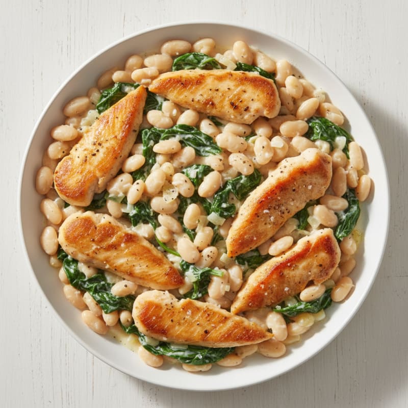 Creamy Chicken and Bean Cottage Skillet