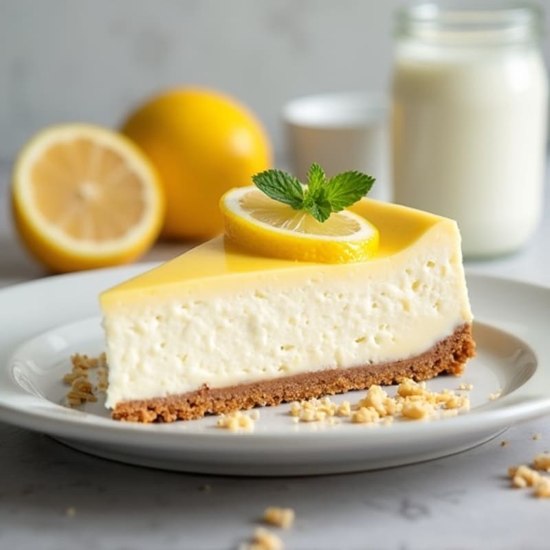 Protein-Packed Vanilla Bean Greek Yogurt Cheesecake