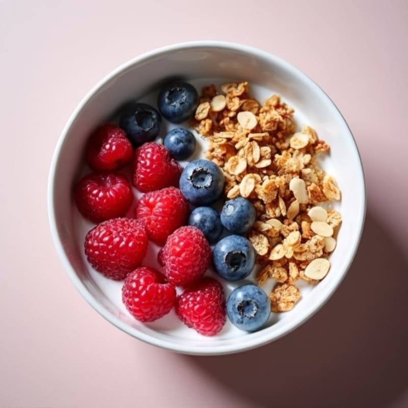 Protein-Packed Berry Crunch Greek Yogurt Bowl