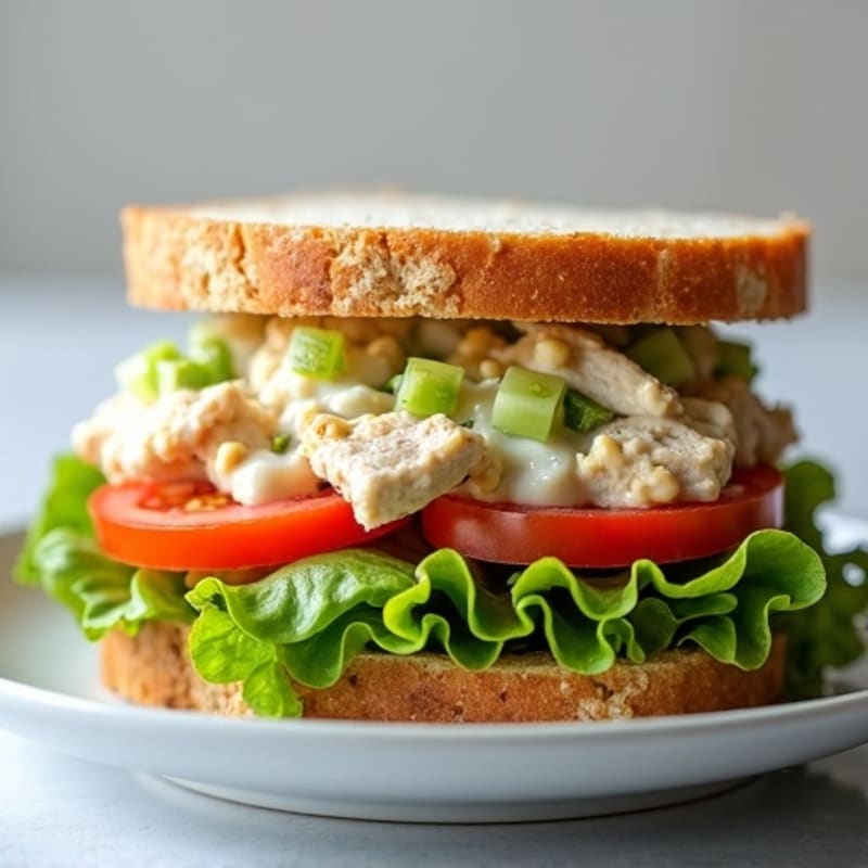 Herb-Roasted Chicken and Greek Yogurt Salad Sandwich
