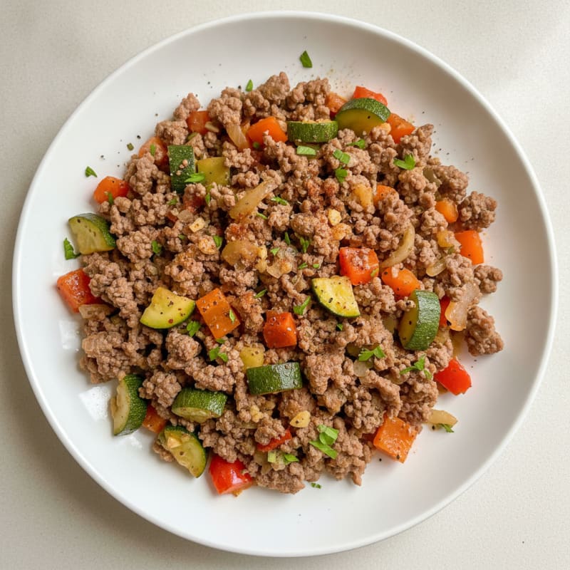 Ground Beef and Vegetable Skillet