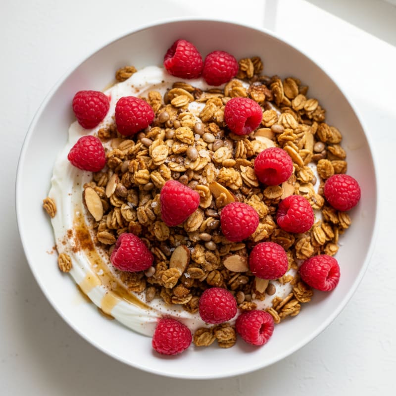 Toasted Hemp Heart Granola with Berries