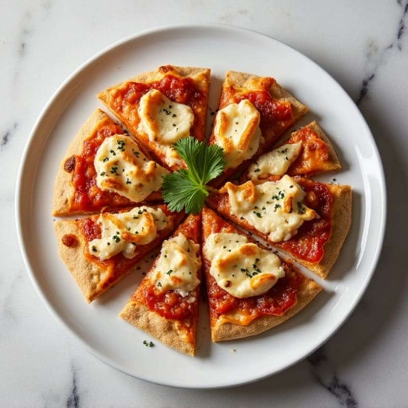 BBQ Chicken Flatbread Pizza with Greek Yogurt Crust