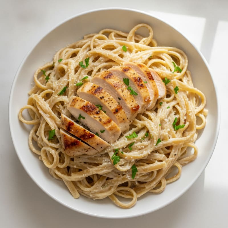 Chicken Alfredo Fettuccine Pasta