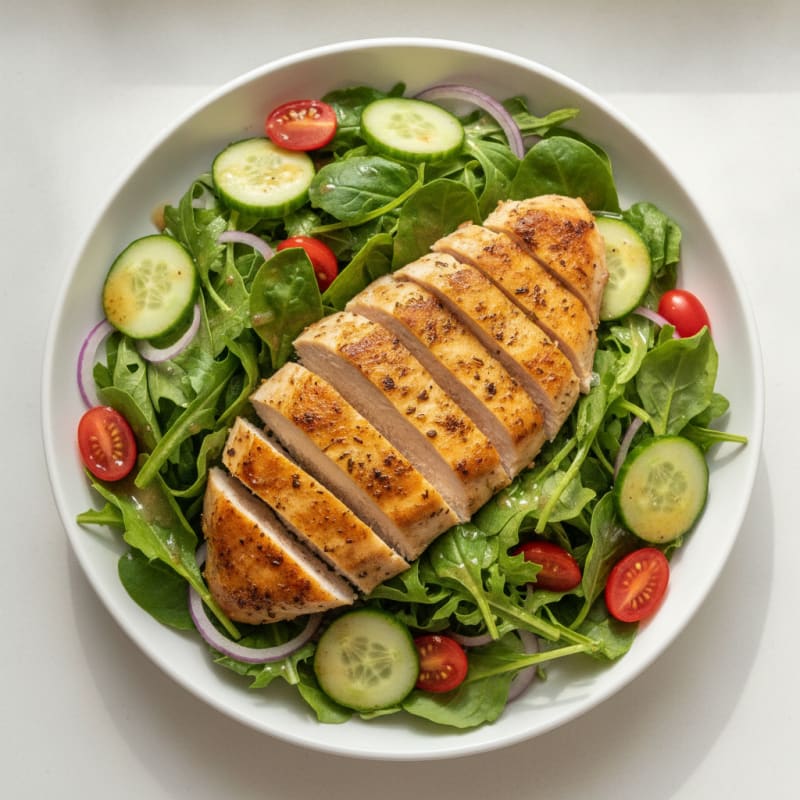 Lemon Herb Chicken with Garden Salad