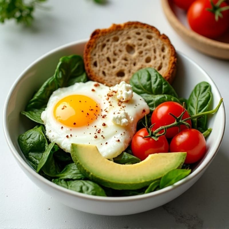 Protein-Packed Spinach and Egg White Breakfast Bowl