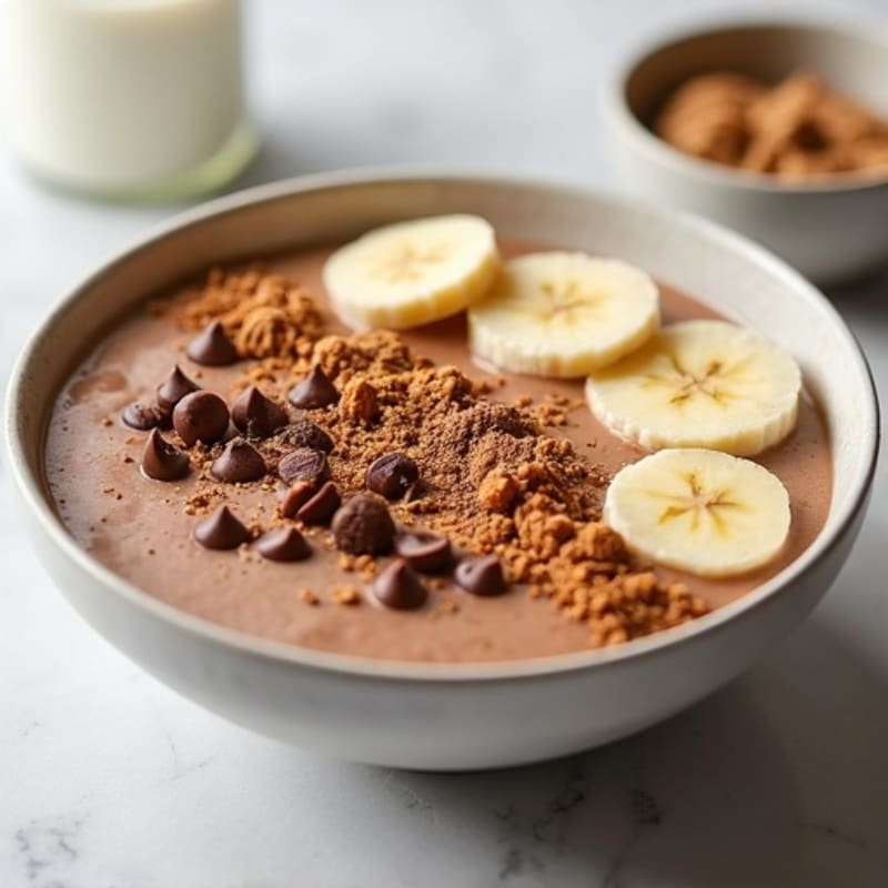 Creamy Chocolate Banana Protein Bowl