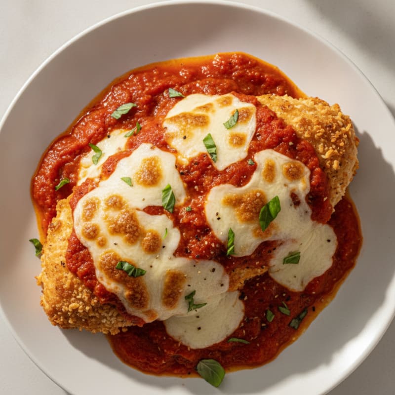 Baked Chicken Parmesan with Marinara
