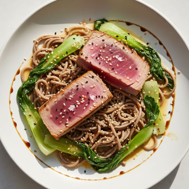 Silky Seared Tuna with Zesty Ginger-Lime