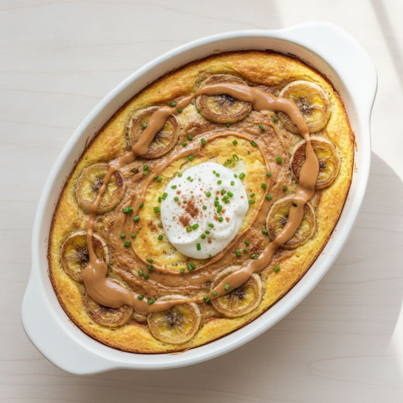 Peanut Butter Banana Egg Bake