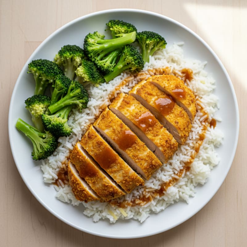 Golden Crispy Chicken with Fragrant Rice