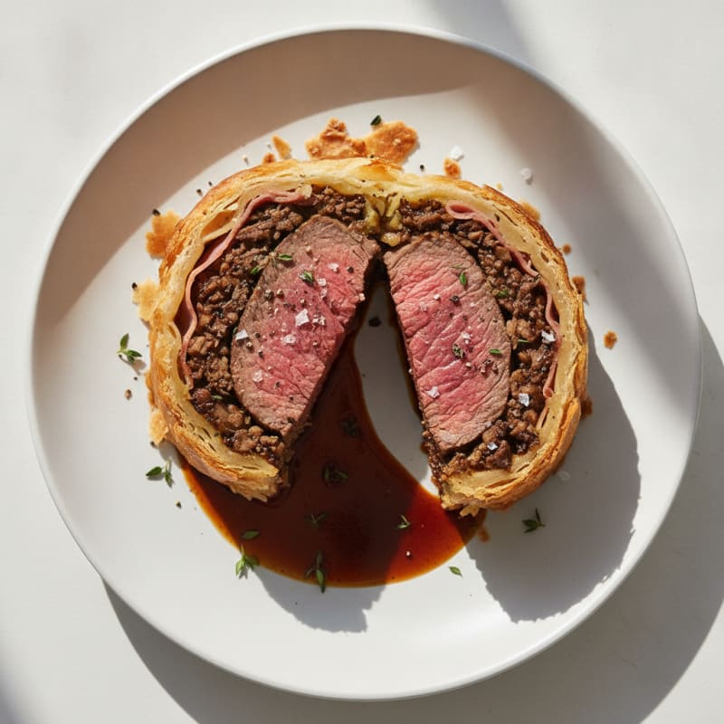 Classic Beef Wellington with Mushroom Duxelles