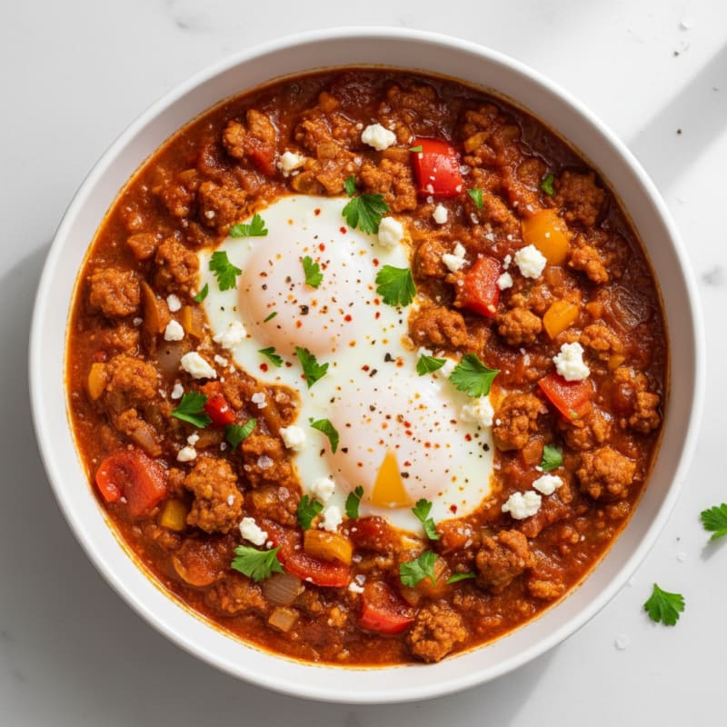 Zesty Baked Eggs with Smoky Tomato Sauce