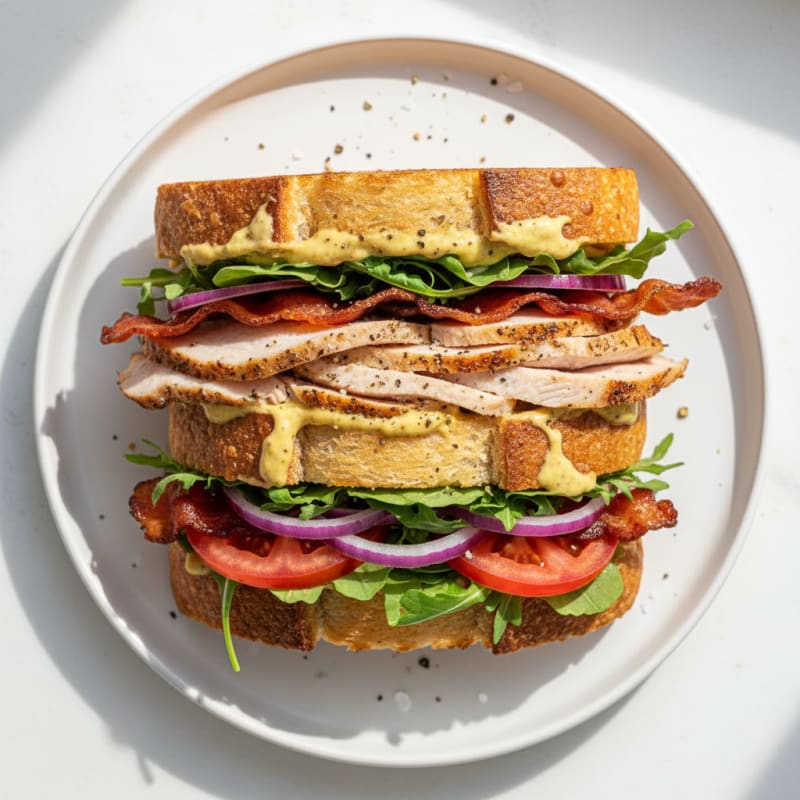 Sourdough Turkey Club Sandwich