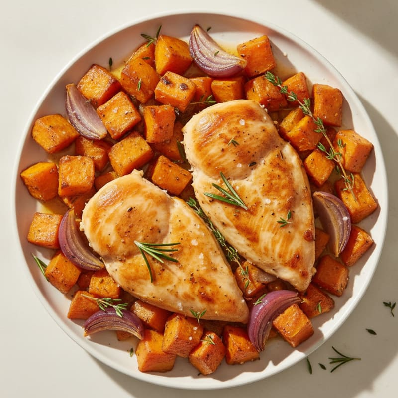 Savory Herb-Roasted Chicken with Root Vegetables