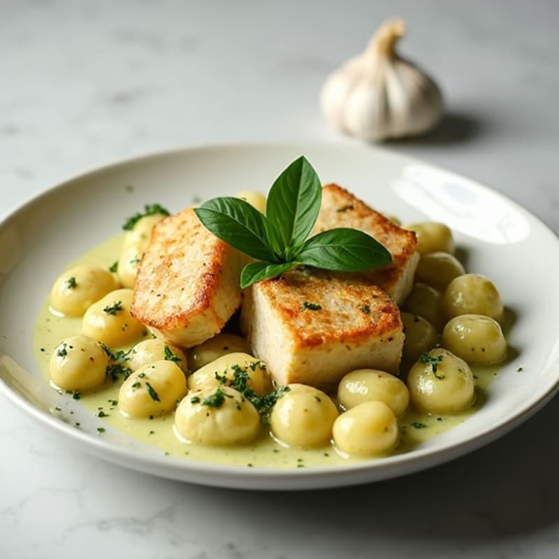 Creamy Basil Pesto Chicken Gnocchi