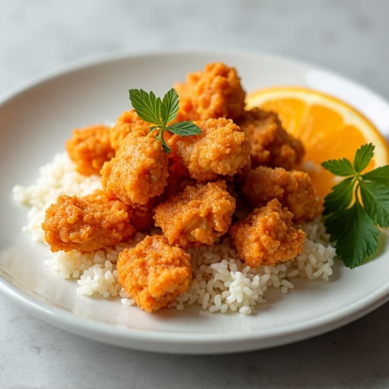 Crispy Air-Fried Orange Chicken