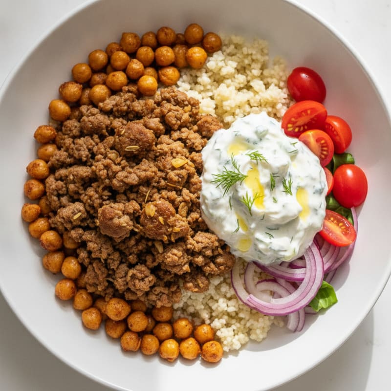 Lamb Gyro Bowl with Tzatziki