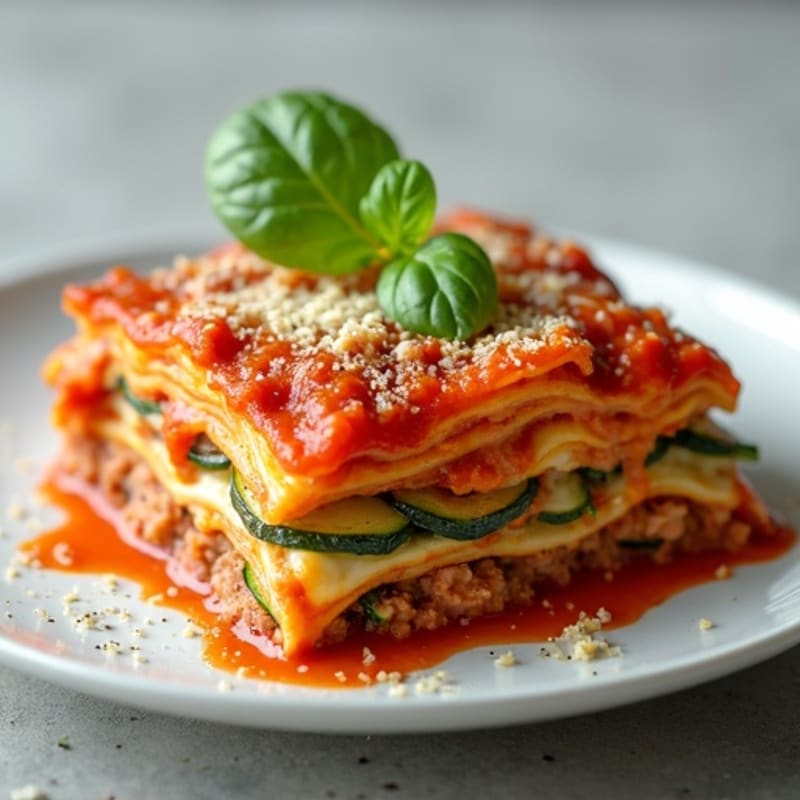 Lean Turkey Zucchini Lasagna