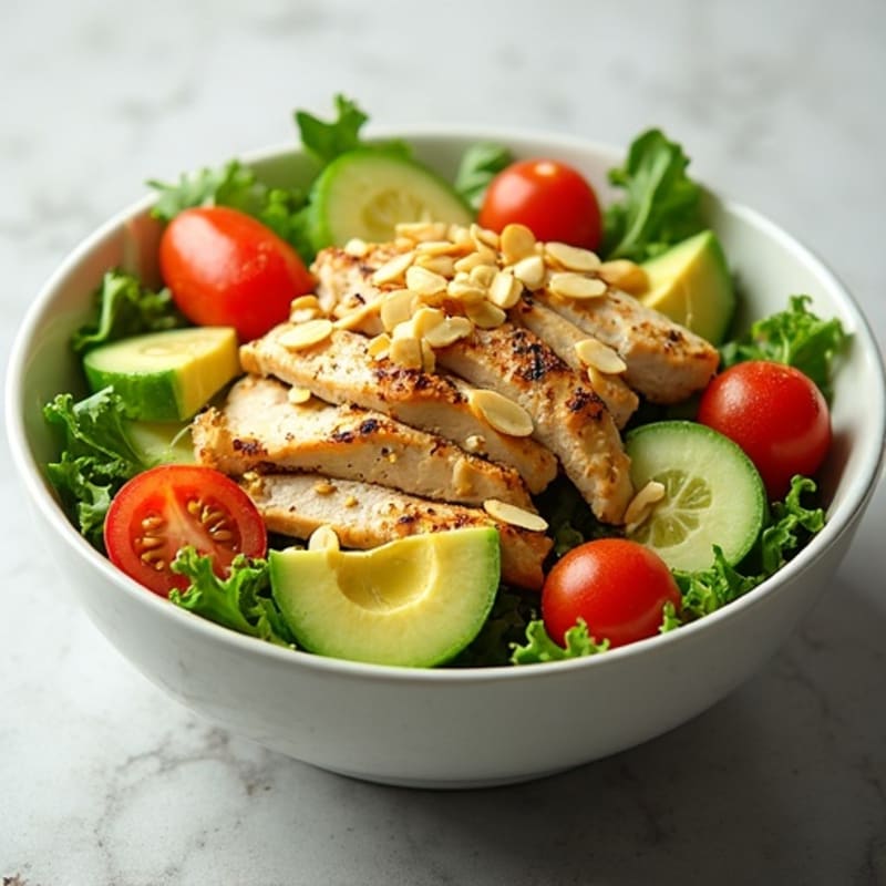 Fresh Avocado Crunch Bowl with Citrus Vinaigrette