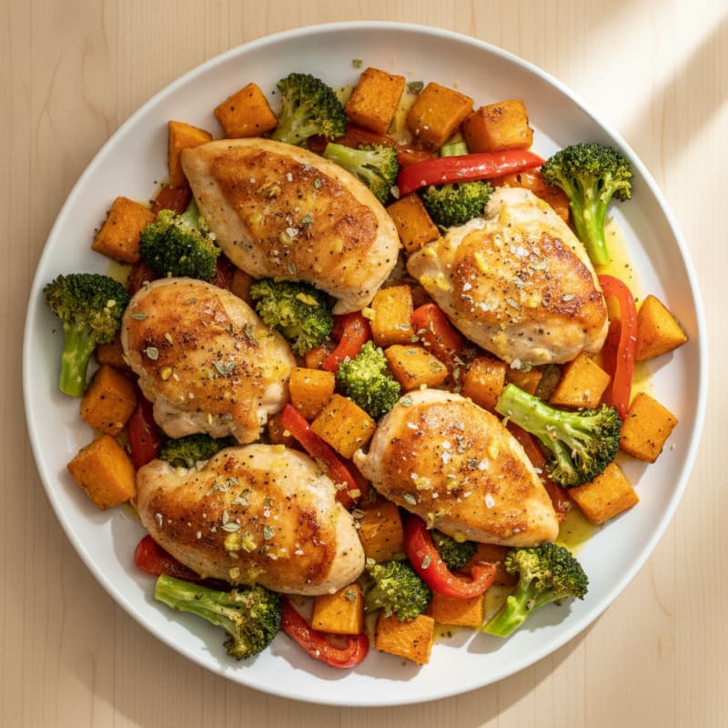Sheet Pan Lemon Herb Chicken and Veggies